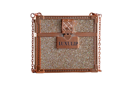 Luxulip- Elegante Mini-Tasche mit 3 luxuriösen Lippenstiften